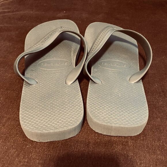 Super Rare Extra Wide Thong Straps Havaianas Mens Olive Green 11/12 US 45/46 EUR - Picture 5 of 7